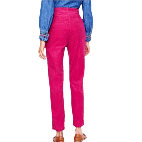 Boden Kew Corduroy Straight Leg Pants In Cherry Jam Pink Women’s Size 20-22 Reg - Picture 2 of 9